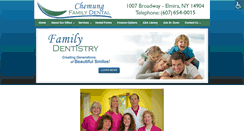 Desktop Screenshot of chemungfamilydental.com